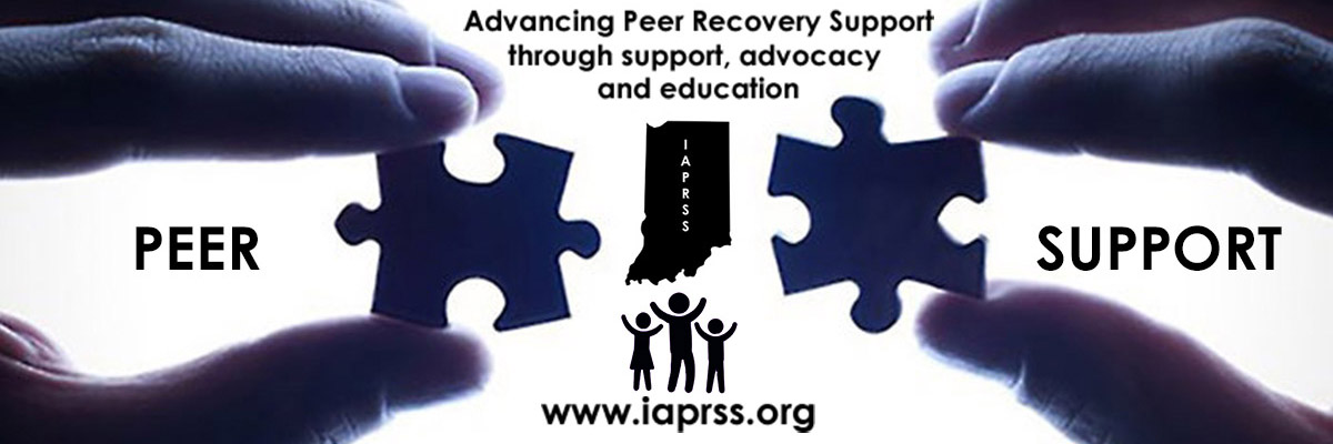 Peer support puzzle with iaprss logo